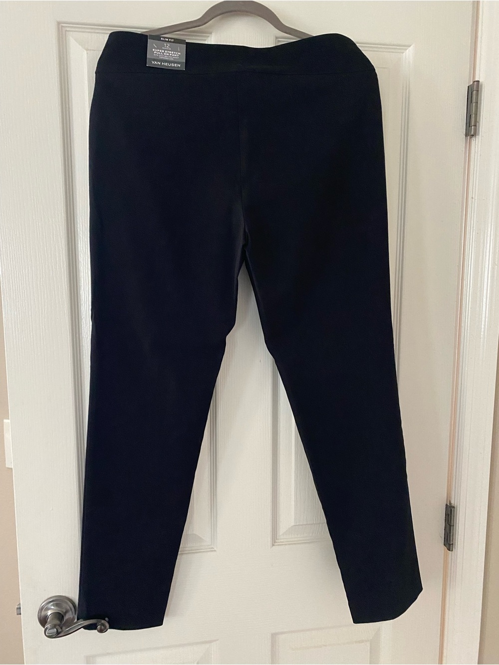 Van Heusen Black Stretch Regular Pants